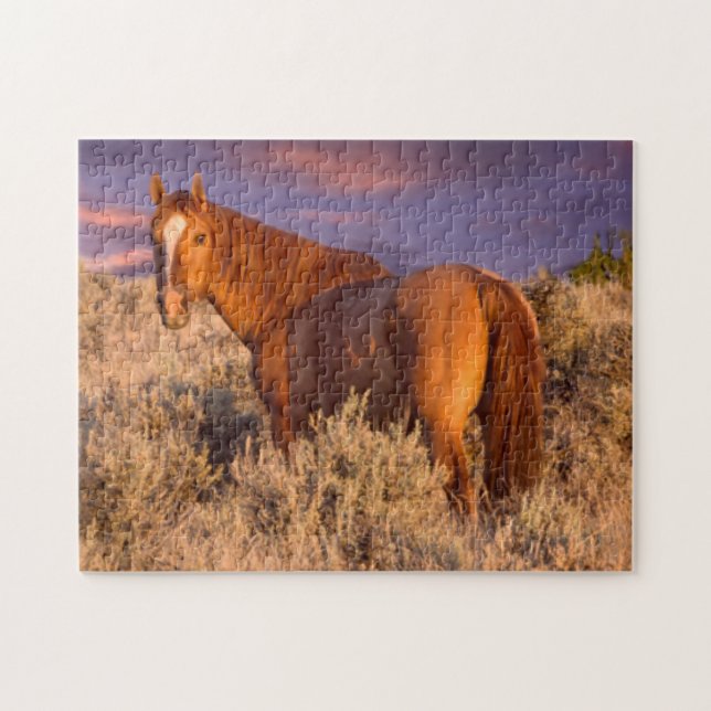 Puzzle Caballo salvaje del condado de Harney permanece al (Horizontal)