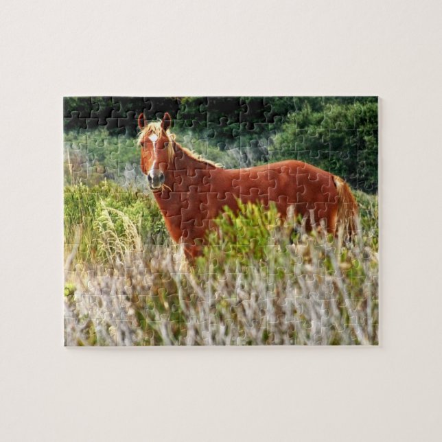 Puzzle Caballo salvaje Staredown (Horizontal)