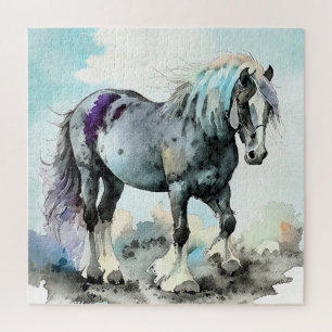 Puzzle Caballo Shire Acuarela