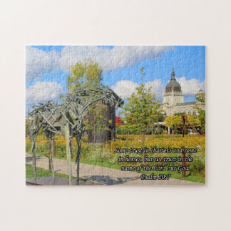 Puzzle Caballo y Basílica con Salmo