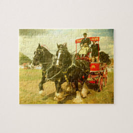 Puzzle Caballo y carro