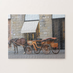 Puzzle Caballo y carro