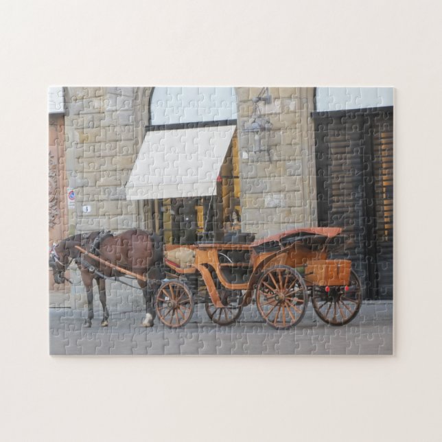 Puzzle Caballo y carro (Horizontal)