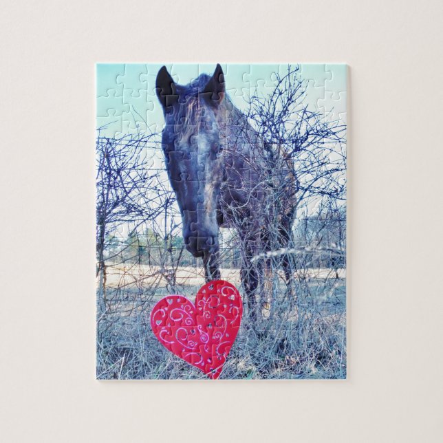 Puzzle Caballo y corazón (Vertical)