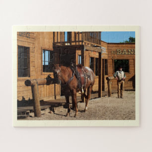 Puzzle Caballo y vaquero
