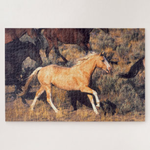 Puzzle Caballos corriendo un rancho Ponderosa