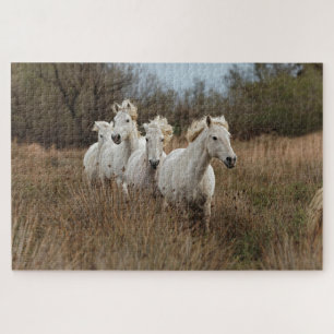 Puzzle Caballos de Camargue corriendo