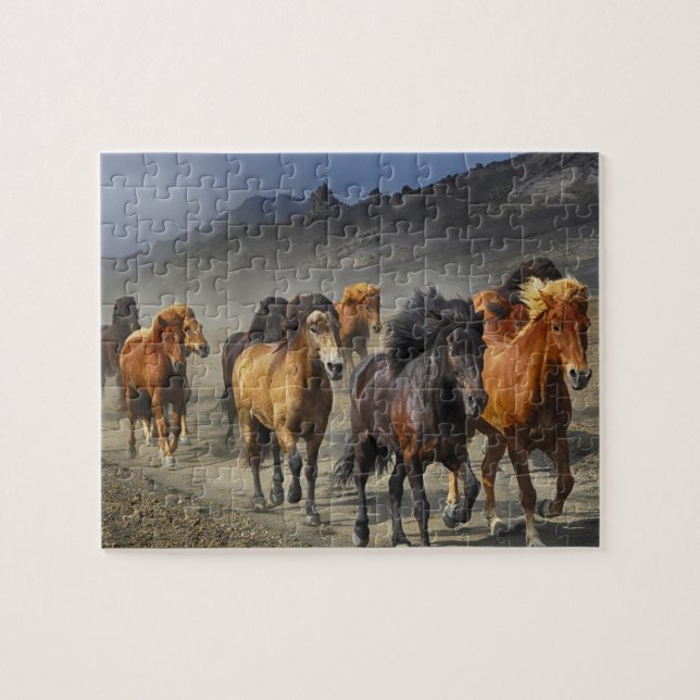 Puzzle Caballos de la precipitación (Horizontal)