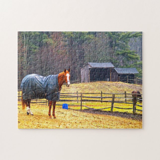 Puzzle Caballos de New Hampshire. (Horizontal)