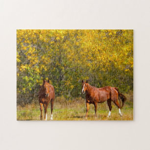 Puzzle Caballos de otoño