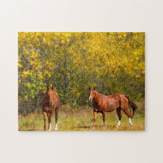 Puzzle Caballos de otoño