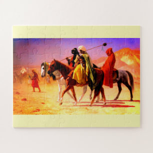 Puzzle Caballos en el desierto