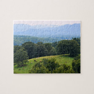 Puzzle Caballos en las montañas Blue Ridge - 8x10 pulgada