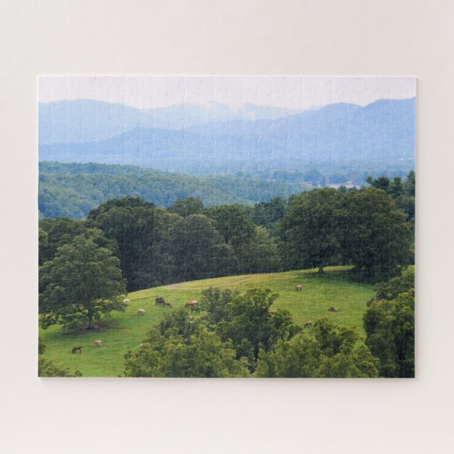 Puzzle Caballos en las montañas Blue Ridge de 16 x 20 pul (Horizontal)