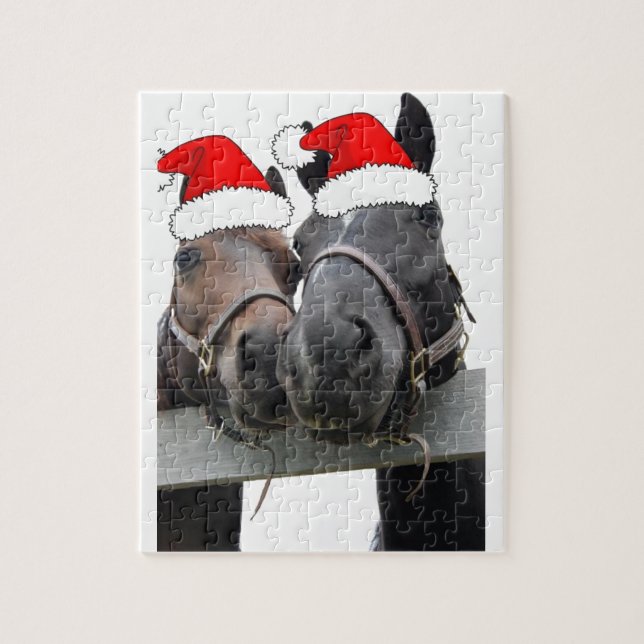 Puzzle Caballos navidades (Vertical)