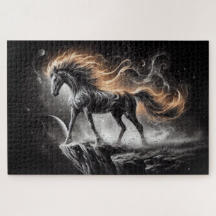 Puzzle Caballos salvajes, caballos galopantes, animales d