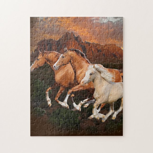 Puzzle Caballos salvajes de Arizona (Vertical)