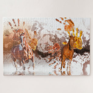 Puzzle Caballos salvajes MANOS SALVAJES