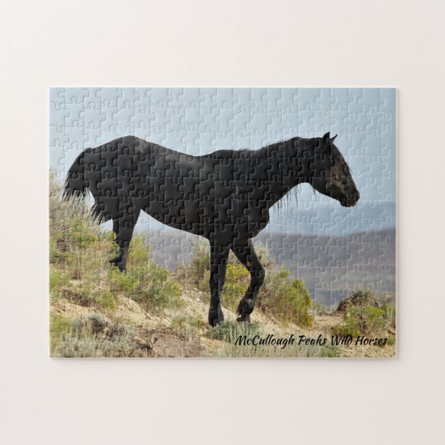 Puzzle Caballos salvajes McCullough Peaks (Horizontal)
