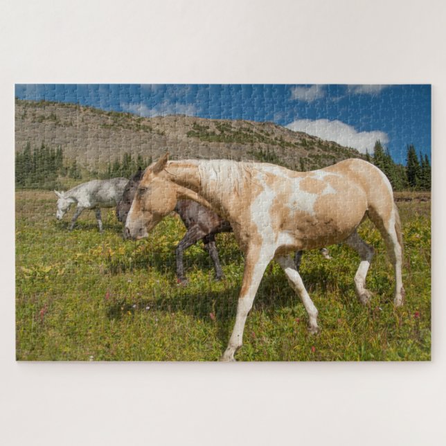 Puzzle Caballos y mulas (Horizontal)