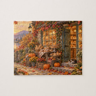 Puzzle Cabaña Acogedora de Panadería en Hora Dorada de Ot