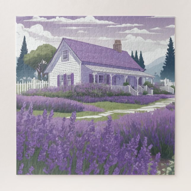 Puzzle Cabaña de lavanda (Vertical)