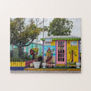 Puzzle Cabaña en el pueblo Bahamas.