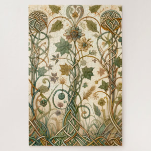 Puzzle Cabaña gaélica Núcleo Celta Encantado Jardín Flora