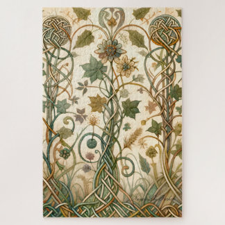 Puzzle Cabaña gaélica Núcleo Celta Encantado Jardín Flora