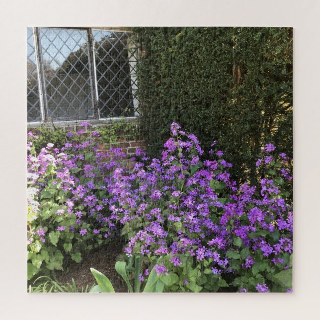 Puzzle Cabaña inglesa y morado honestamente (Vertical)