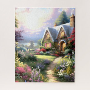 Puzzle Cabaña junto al lago.