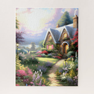 Puzzle Cabaña junto al lago.