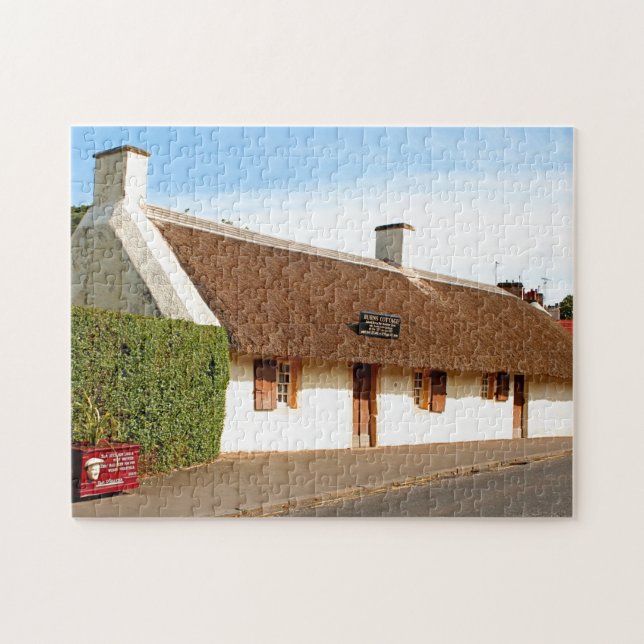 Puzzle cabaña Robert Burns, Alloway, Escocia (Horizontal)