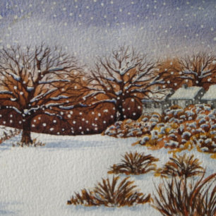 Puzzle cabañas de nieve atmosférica en navidades