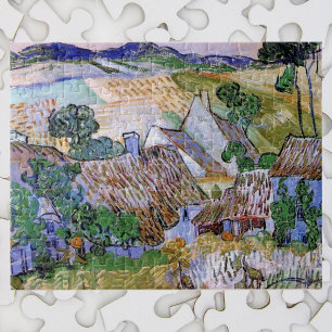 Puzzle Cabañas de techo de paja por colina por Vincent va