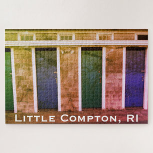 Puzzle Cabanas de verano en la playa de Little Compton, R