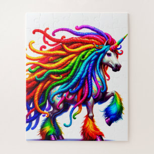 Puzzle Cabello de Arcoíris de Unicornio Eléctrico