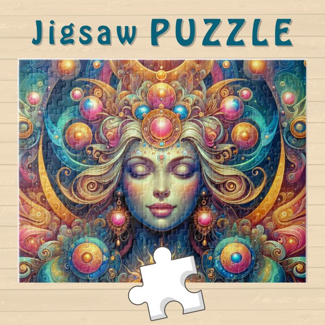 Puzzle Cabello soleado de Diosa Cabeza Cerrado Ojos Julio (Subido por el creador)