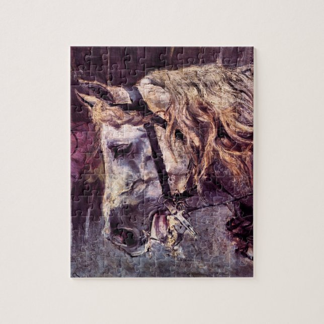 Puzzle Cabeza de caballo por Giovanni Boldini, Arte Vinta (Vertical)