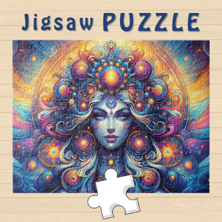 Puzzle Cabeza de Diosa Cosmic Hair blue Eyes Septiembre -
