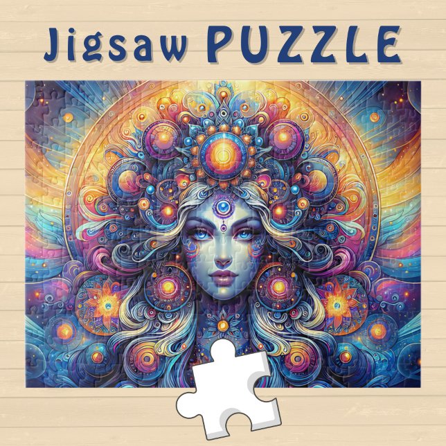 Puzzle Cabeza de Diosa Cosmic Hair blue Eyes Septiembre - (Subido por el creador)