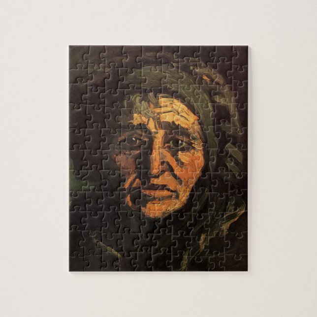 Puzzle Cabeza de la campesina Lace Cap por Vincent van Go (Vertical)