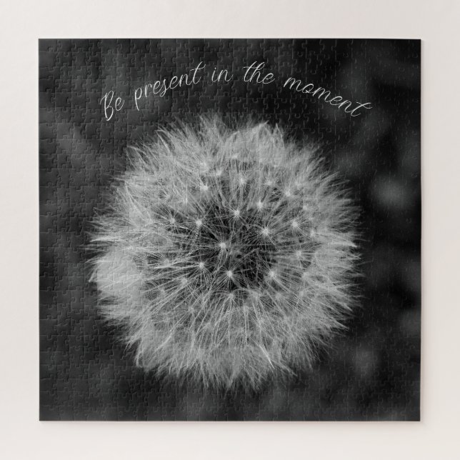 Puzzle Cabeza de semilla de Dandelion. Estar Presente En  (Vertical)