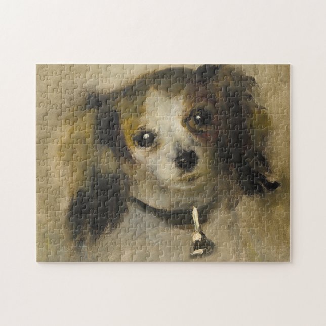 Puzzle Cabeza de un perro, 1870 (aceite en lona) (Horizontal)