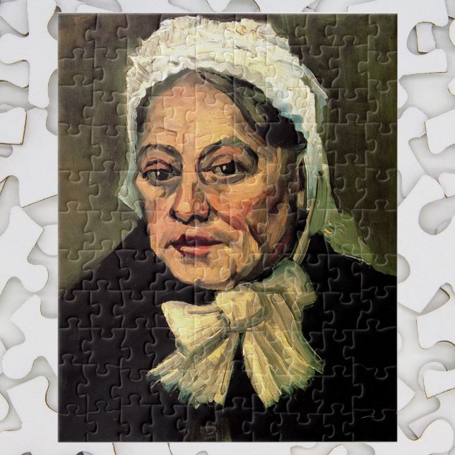 Puzzle Cabeza de una anciana blanca gorra de Vincent van  (Subido por el creador)