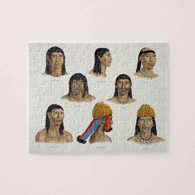 Puzzle Cabezas de indios suramericanos, de 'viajes (Horizontal)