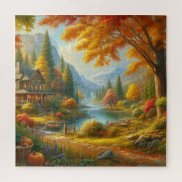 Puzzle Cabina Acogedora En El Bosque