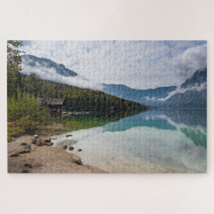 Puzzle Cabina en el lago Bohinj en Eslovenia