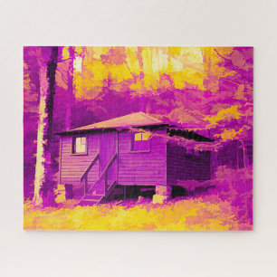 Puzzle Cabina en el resumen del parque estatal Allegany