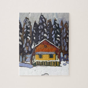 Puzzle Cabina En Nieve